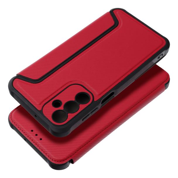 Etui z klapką na Samsung A15 4G / A15 5G Razor Book czerwone