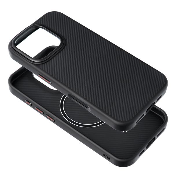 Etui na iPhone 16 PLUS Carbon Elite Mag Cover zgodny z MagSafe czarny