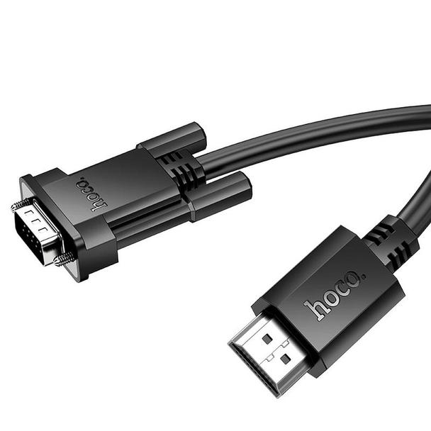 Kabel HDMI do VGA Hoco HD 1080p 2 m US12 czarny