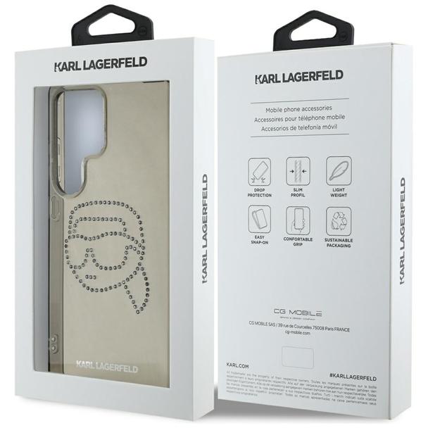 KARL LAGERFELD futerał do SAMSUNG S25 Ultra KLHCS25LHKHDCELK (IML Rhinestones K Head) czarny