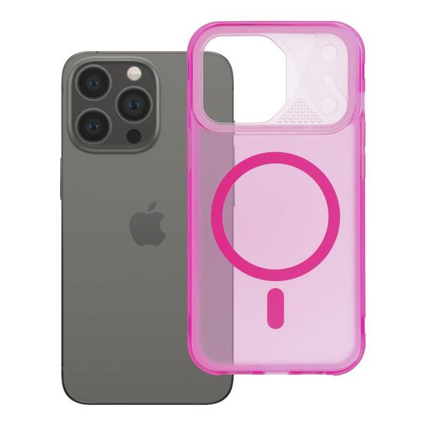 Etui na iPhone 13 PRO Aurora zgodne z MagSafe różowe