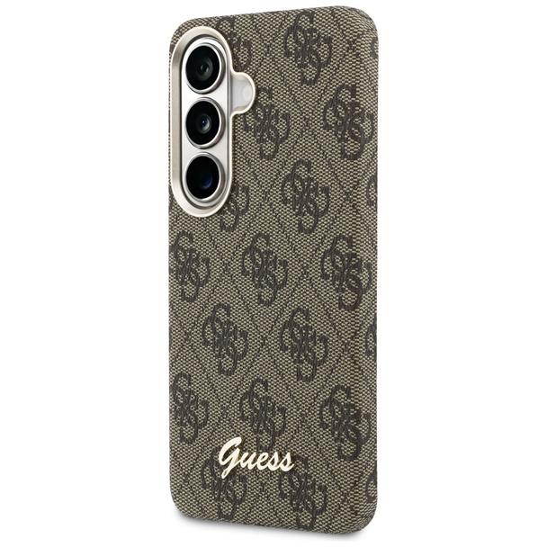 GUESS futerał do SAMSUNG S26 GUHMS26S5P4FWMSW (4G Script MagSafe) brązowy