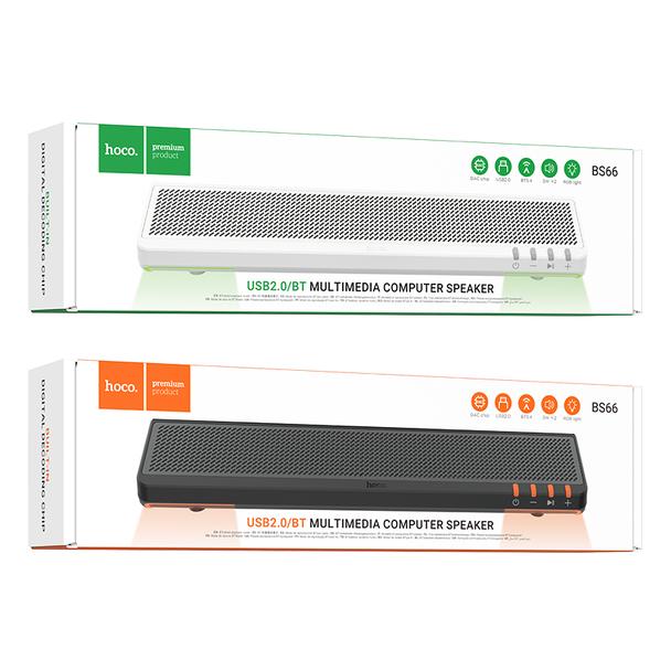 Głośnik bezprzewodowy 2 x 3W Hoco 2w1 BS66 czarny