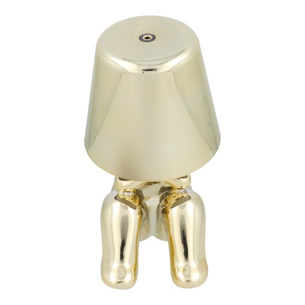Lampka nocna GOLD MAN Art Deco siedzący (wzór 4) MLTL