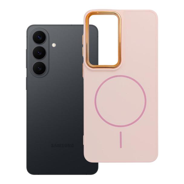 Futerał do Samsung S26 PLUS Frame Mag Cover zgodny z MagSafe pudrowy róż
