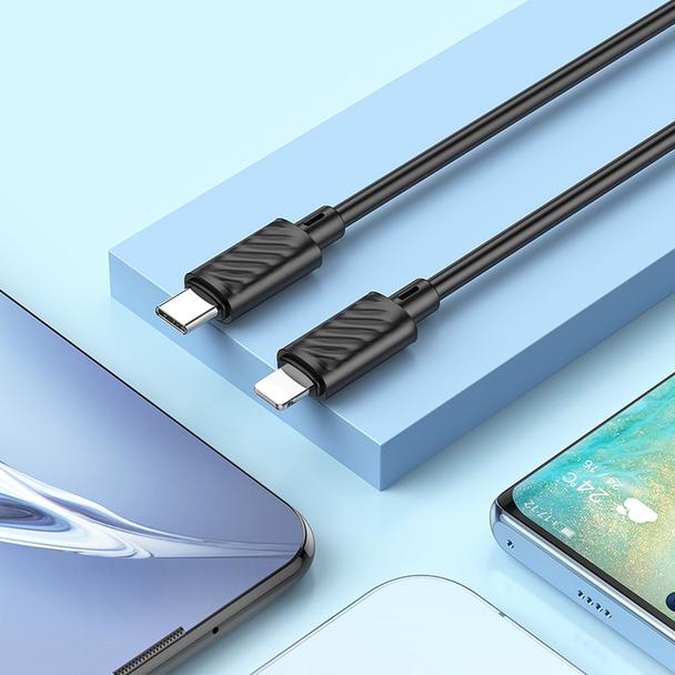 Kabel USB C do Lightning Hoco PD 2,4A 20W 1 m X88 czarny