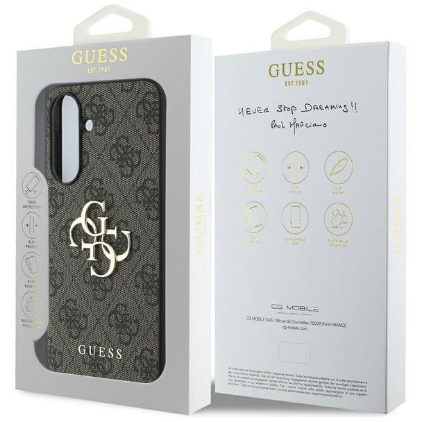 GUESS futerał do SAMSUNG A56 GUHCSA564GMGBR (4G PU Big Logo) brązowy