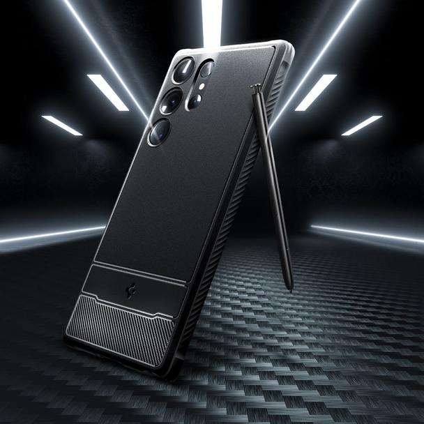 SPIGEN futerał RUGGED ARMOR do SAMSUNG S23 Ultra matte black