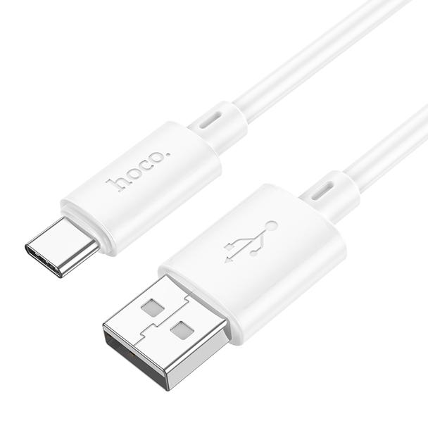 Kabel USB A do USB C Hoco 3A 1 m X88 biały