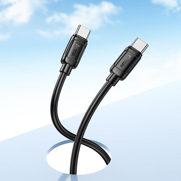 Kabel USB C do USB C Hoco PD 5A 240W 1 m X115 czarny