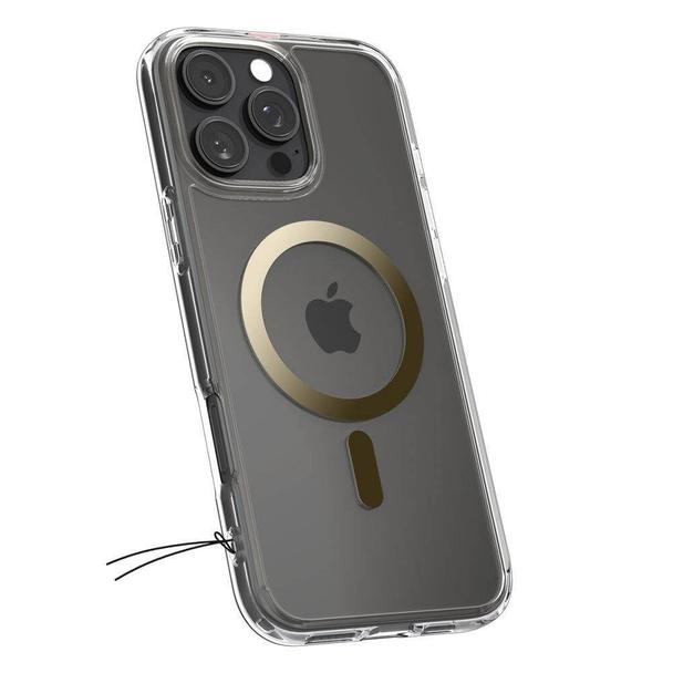 SPIGEN futerał ULTRA HYBRID MAG kompatybilny z MagSafe do IPHONE 16 Pro Max gold