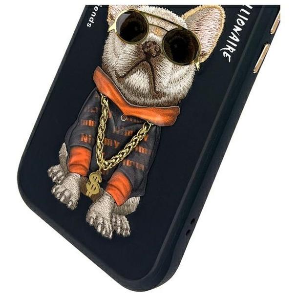 NIMMY futerał GLASSES COOL DOG do IPHONE 15 czarny
