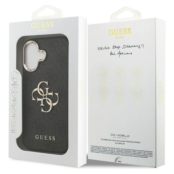 GUESS futerał do IPHONE 17 GUHCP17S4GMGCGR (PU W/ Big 4G Classic Logo) złoto czarny