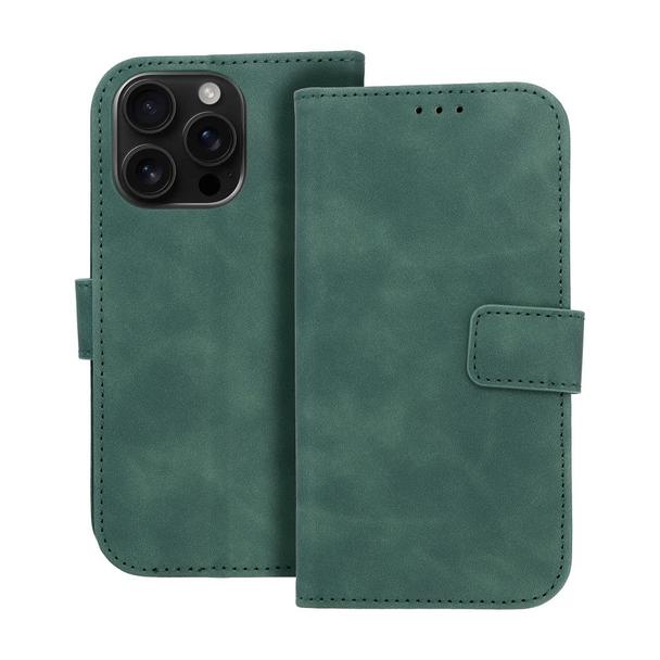 Etui z klapką na iPhone 16 PRO Tender Book zielone