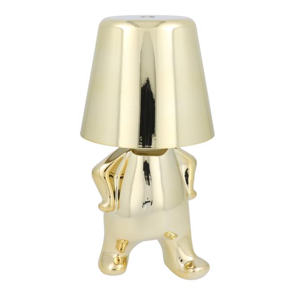 Lampka nocna GOLD MAN Art Deco stojący (wzór 1) MLTL