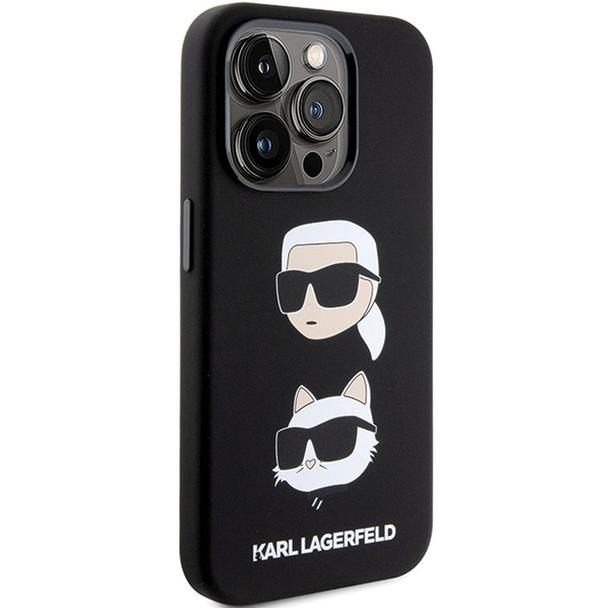 KARL LAGERFELD futerał do IPHONE 15 Pro KLHCP15LSDHKCNK (Silicone KC) czarny