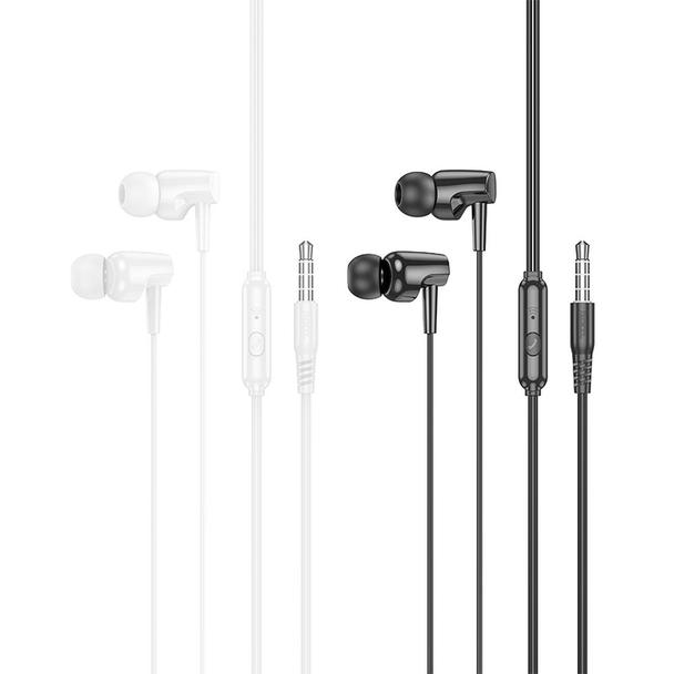 Słuchawki przewodowe douszne Jack 3,5 mm Hoco M112 białe