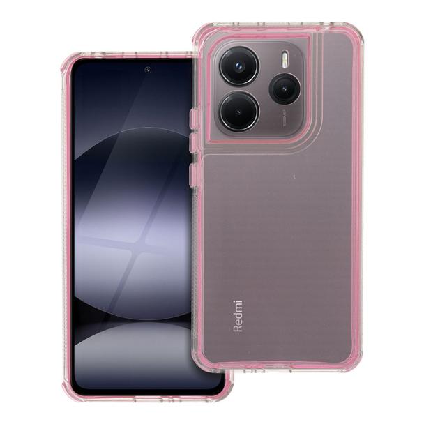 Futerał do Xiaomi Redmi Note 14 5G Matrix Clear pudrowy róż