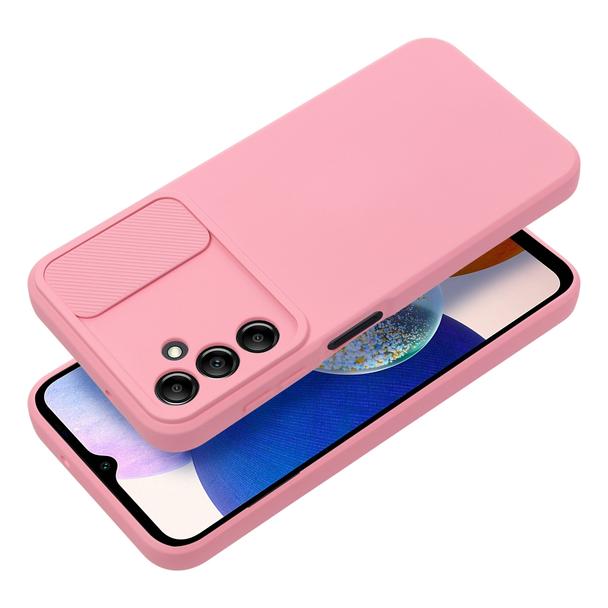 Futerał do Samsung A14 5G / A14 4G Slide jasnoróżowy