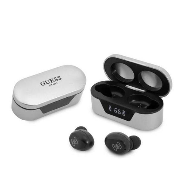 GUESS słuchawki bezprzewodowe bluetooth TWS + stacja dokująca GUTWST31EG (BT5 Classic) szare