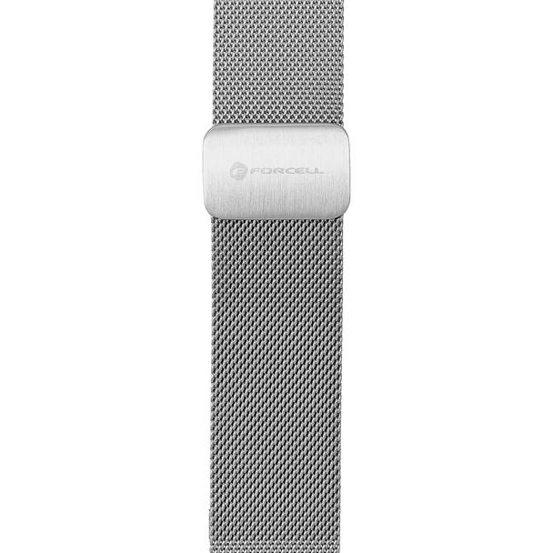 Pasek do Samsung Galaxy Watch Forcell F-Design FS11 magnetyczny stal 22 mm srebrny