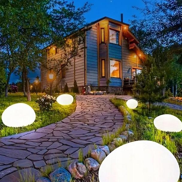 Lampa solarna LED w kształcie kamienia 16 cm RC-K-1487