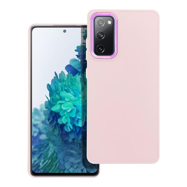 Futerał do Samsung S20 FE / S20 FE 5G Frame pudrowy róż