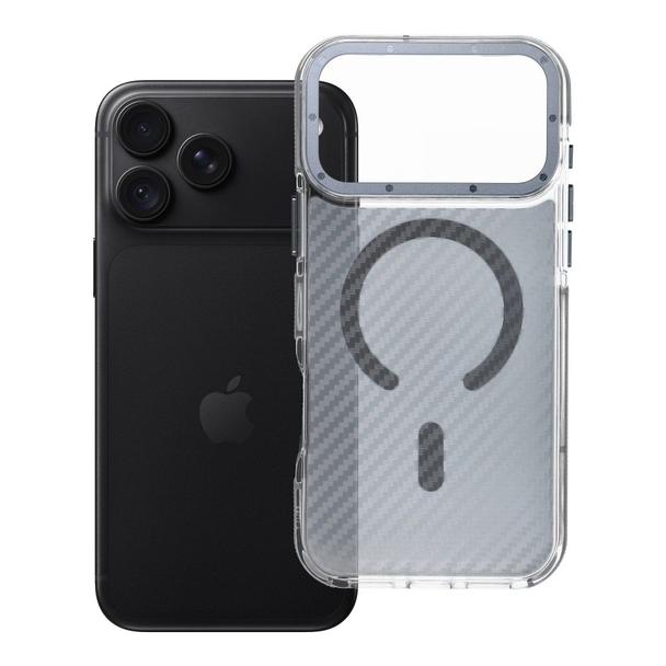 Etui na iPhone 18 Pro Max / 17 Pro Max Fiber zgodne z MagSafe szare