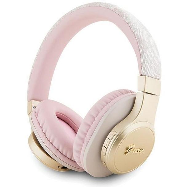 GUESS słuchawki bezprzewodowe bluetooth nauszne GUBH604GEMP (4G Script) różowe