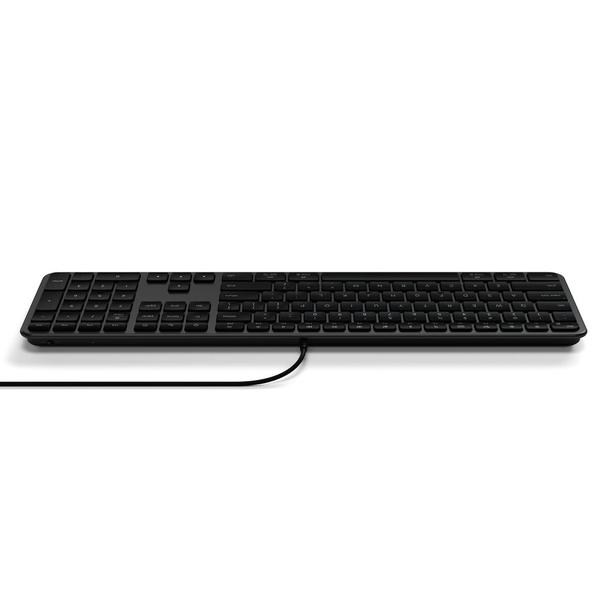 Klawiatura przewodowa USB A/USB C QWERTY Dual (Mac/Windows) Satechi Slim LX3 Wired czarrna