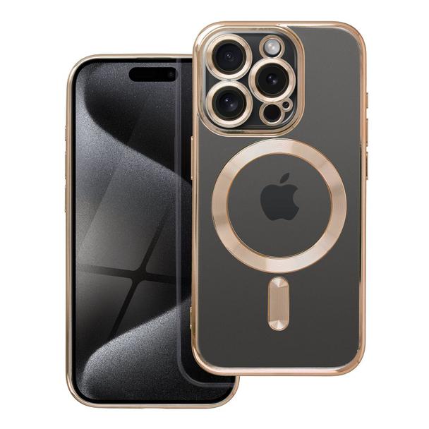Futerał do iPhone 15 PRO Electro Mag Cover zgodny z MagSafe złoty