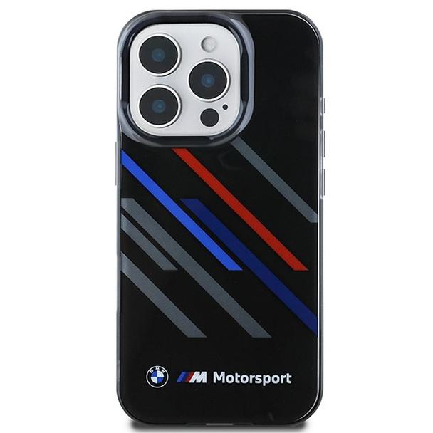 BMW futerał do IPHONE 16 Pro BMHCP16L23HTRAK (Motorsport IML Random Stripes) black