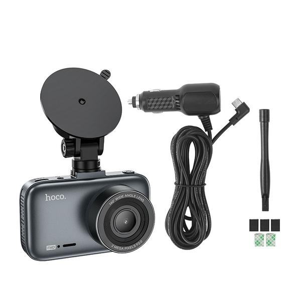 Kamera samochodowa Hoco z wyświetlaczem 3" 1080P/30fps DV5 stalowo szara