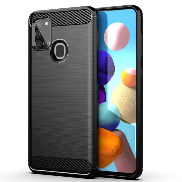 Futerał do Samsung A21S Carbon czarny
