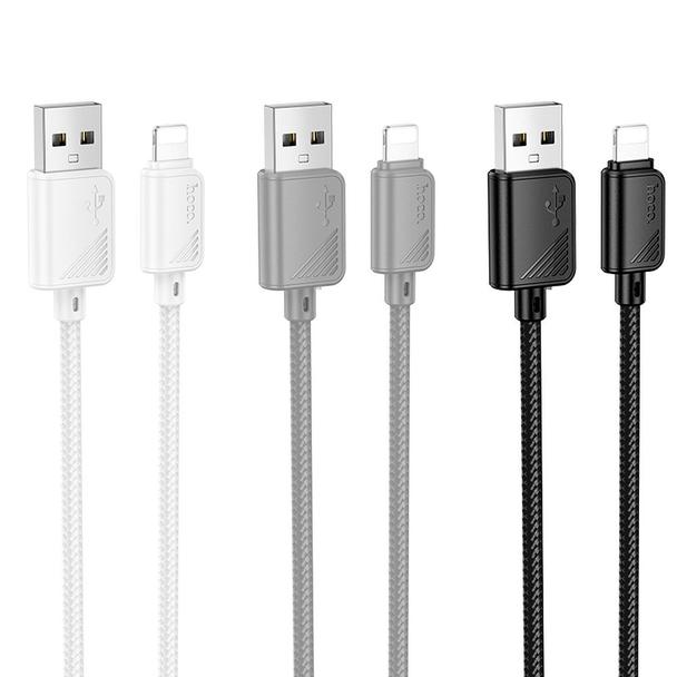 Kabel USB A do Lightning Hoco 2,4A 1 m X113 biały