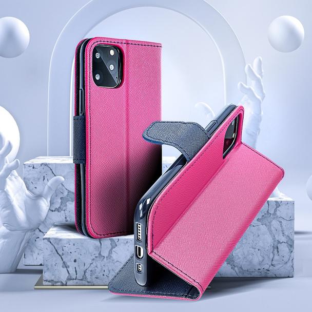 Kabura FANCY Book do SAMSUNG J5 2017 granatowo różowy