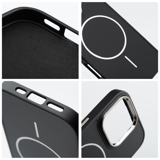 Futerał do iPhone 15 PRO Frame Mag Cover zgodny z MagSafe czarny