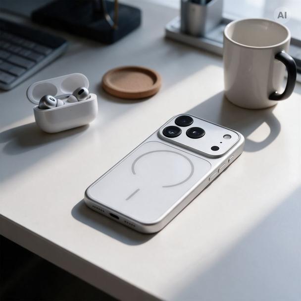 Etui na iPhone 18 Pro Max / 17 Pro Max Make zgodne z MagSafe srebrne