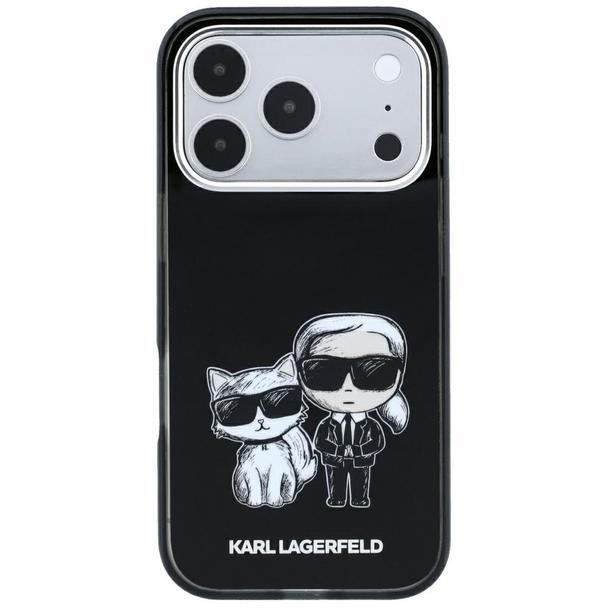 KARL LAGERFELD futerał do IPHONE 18 Pro/17 Pro kompatybilny z MagSafe (Bodies Sketch) czarny