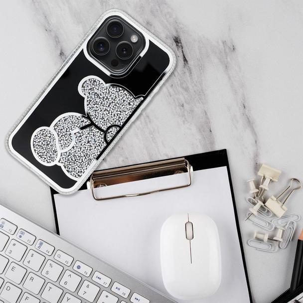 Etui na iPhone 18 Pro / 17 Pro Teddy Bear srebrne