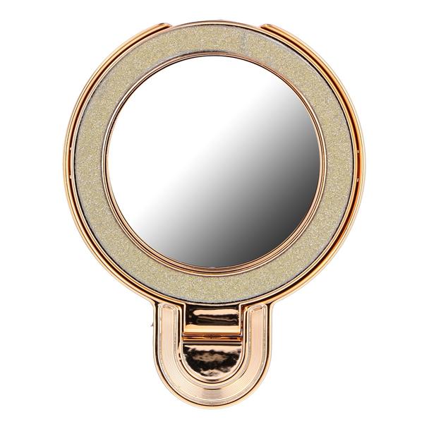 Stojak na telefon CIRCLE MIRROR - naklejany - złoty