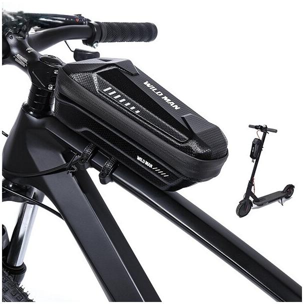 WILDMAN sakwa rowerowa na ramę na zamek 1L XS5 czarna