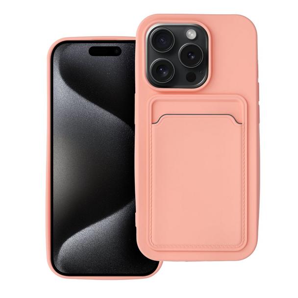Futerał do iPhone 15 PRO Card Case różowy
