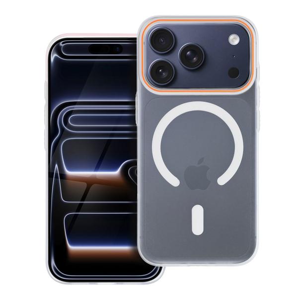 Etui na iPhone 18 Pro / 17 Pro Go Orange zgodne z MagSafe transparentne