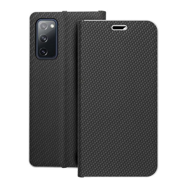 Etui z klapką na Samsung S20 FE / S20 FE 5G Luna Book Carbon czarne