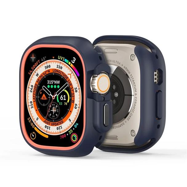 DUX DUCIS futerał BAMO do Apple Watch Ultra / Ultra 2 49 mm czarno pomarańczowy