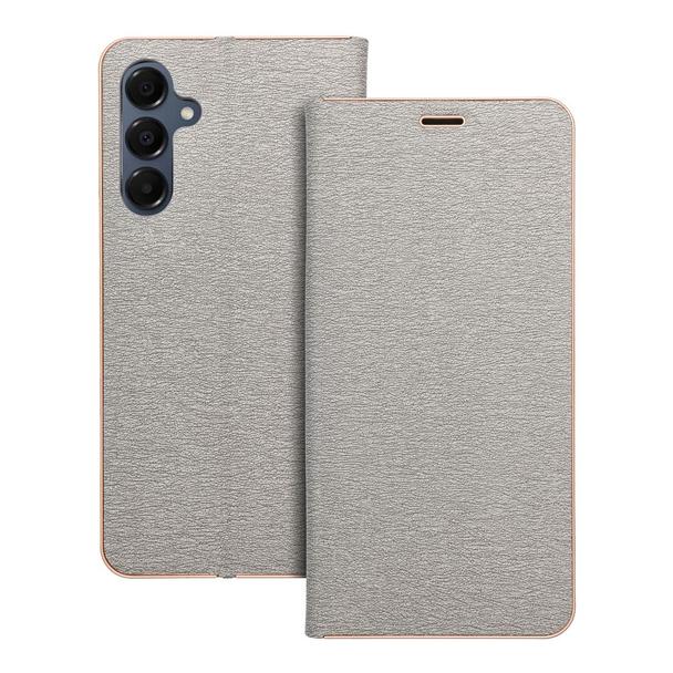 Etui z klapką na Samsung A16 5G Luna Book Gold srebrne