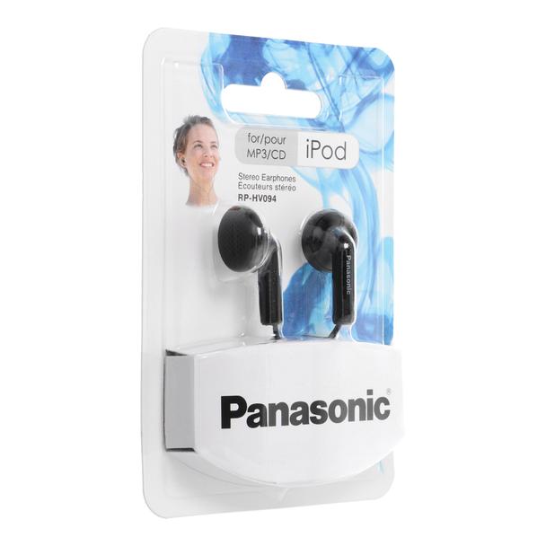 Słuchawki przewodowe 3,5mm PANASONIC RP-HV094E-K czarne
