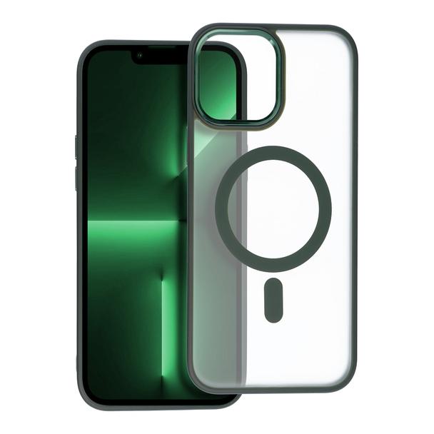 Futerał MATTE MAG COVER kompatybilny z MagSafe do IPHONE 13 Pro Max zielony