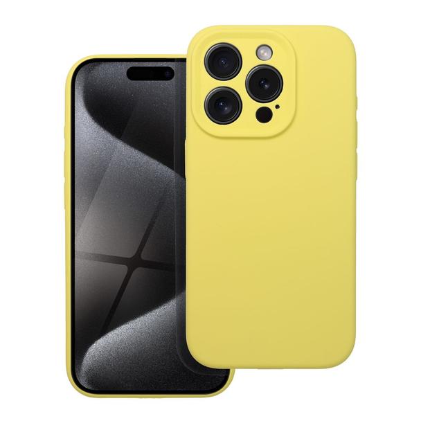 Futerał do iPhone 16 Silicone 2mm żółty